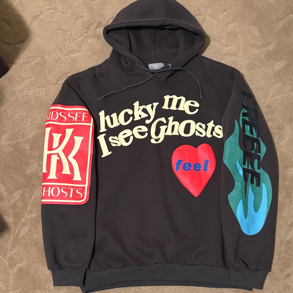 Lucky Me I See Ghosts Black Hoodie